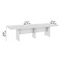 Bush Business Furniture 120W x 48D Boat Shaped Conference Table with Wood Base, Black Walnut (99TB12048BWK)~#|#~80C3BEF7-98F1-4009-A854E6C89FDC70B4_sc7