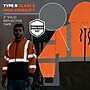 GloWear 8312BK High Visibility Long Sleeve Black Bottom Hooded Zip-Up Sweatshirt, ANSI Type R Class 3, Orange, 4XL (22948)~#|#~80C43004-F57E-4596-89EABAAA0662DCA0_sc7