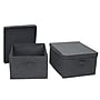 Household Essentials Extra Large Stackable Folding Fabric Storage Bin, 10" x 16"x 19", 52.64 Qt., Gray, 2/Pack (7515-1)~#|#~80C44D52-30FF-41D6-B8623069DEC6E139_sc7