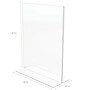 Staples Double-Sided Vertical Sign Holder, 8.5" x 11", Clear, 6/Pack (ST63801)~#|#~80C73C4F-E953-4845-A5B1856465363ED5_sc7