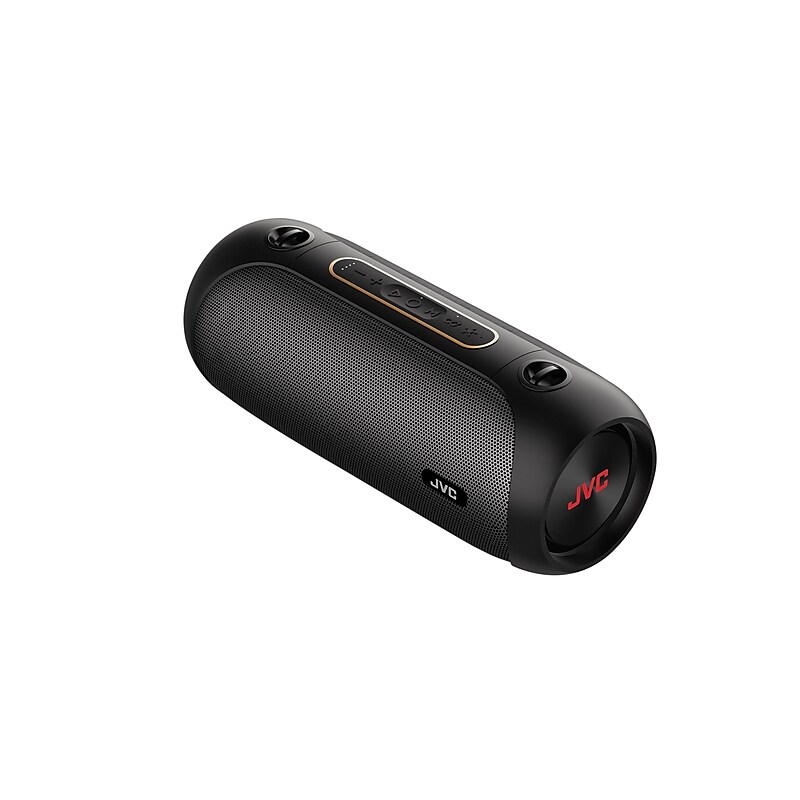 JVC Illuminated Portable Wireless Bluetooth Speaker, Water Resistant, Black (SPPA7BTB) image 1