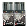 Sakura Koi Watercolor Brush Pens, Assorted Grays, 6 Per Set, 2 Sets (SAKXBR6SA-2)~#|#~80CC0EBA-BEA8-43BC-A17BA7E56AD6DAB4_sc7