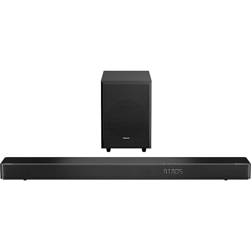 Hisense 3.1.2 Dolby ATMOS Soundbar with Wireless Subwoofer, Black (AX3125H) image 1