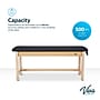 Aristo Wood H-Brace Physician Exam Table with Paper Cutter, and Holder, 500lbs. Capacity, Black (ADI996-HBFP-BLK)~#|#~80CCFCDE-AA3F-4D12-BE213E3FC357F19B_sc7