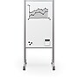 MooreCo Inklud Double Sided Magnetic Mobile Dry Erase Whiteboard, 46"H x 26"W (59080)~#|#~80D02145-4E87-45B8-91AFCCC288B934B8_sc7
