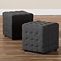 Baxton Studio Elladio Fabric Ottoman, Charcoal, 2/Set (156-2P-9298-HT)~#|#~80D719CF-5B7B-4553-84BCF7A7332DCE22_sc7
