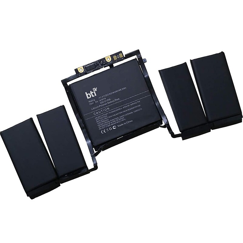 Battery Technology Li-Ion Replacement Battery for Apple Macbook Pro 13, 4314mAh (A1819-BTI) image 1