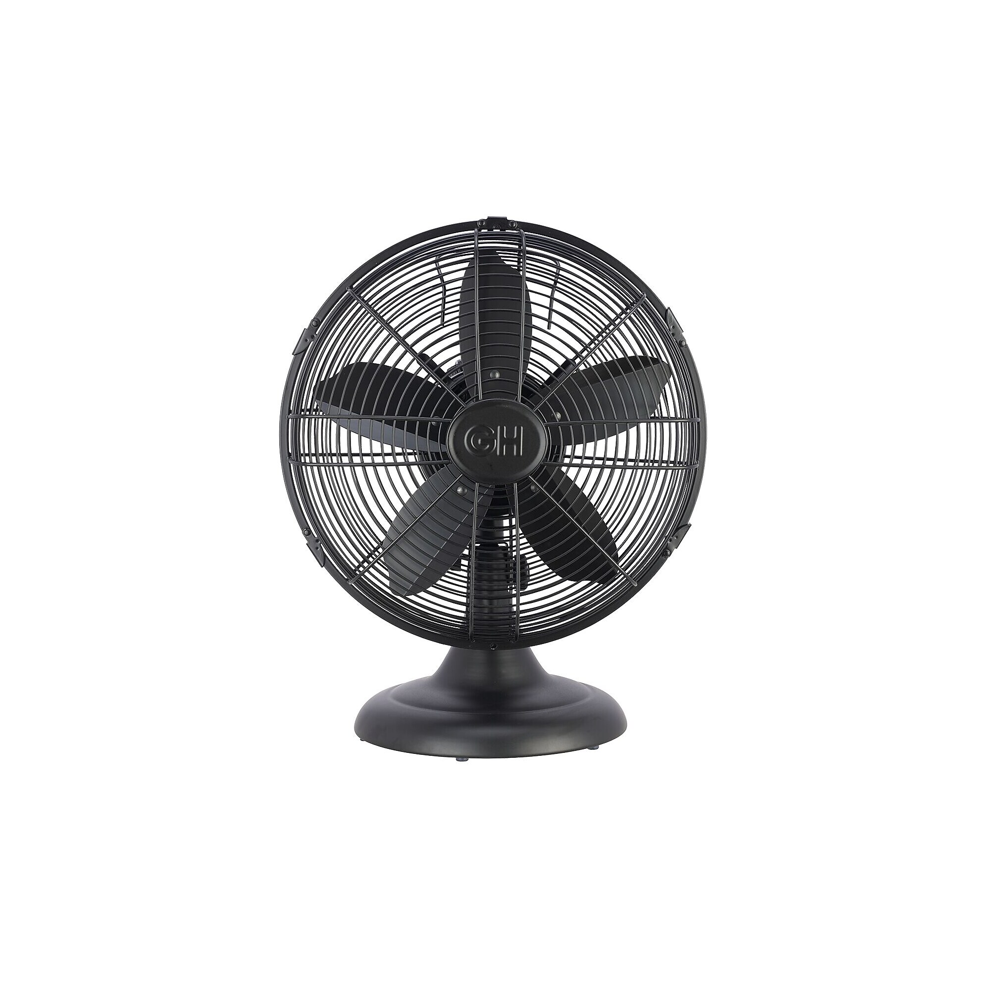 Good Housekeeping Oscillating Desk Fan, 3-Speed, Matte Black (92603) Sansujyuku sansujyuku.com