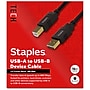 Staples TECH 16 ft. USB-A to USB-B Cable, Male to Male, Black (ST62440)~#|#~80DD3064-6E70-4FEB-AD52C3B87A0B1B82_sc7