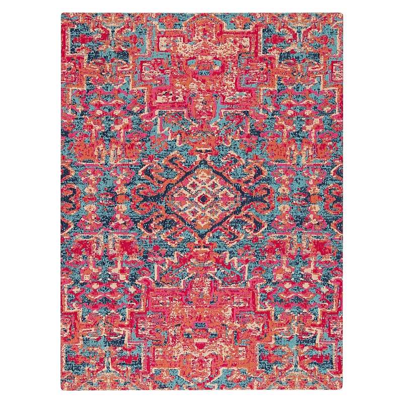 Anji Mountain Rug'd Merida Carpet & Hard Floor Chair Mat, 36" x 48'', Low-Pile, Multicolored (AMB9001S) image 1