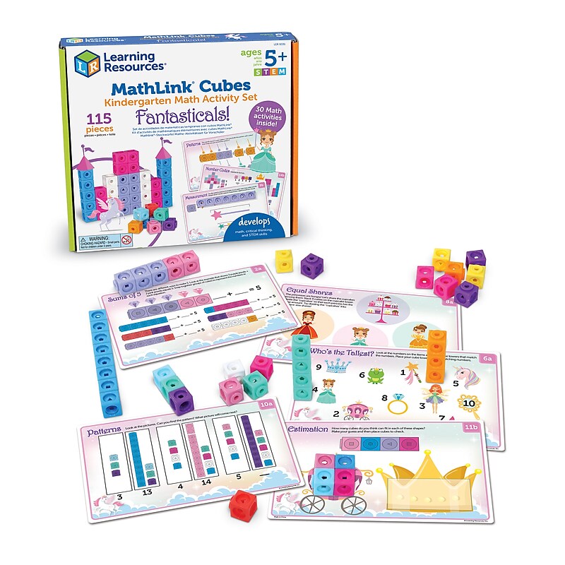 Learning Resources MathLink Cubes Kindergarten Math Activity Set: Fantasticals! (LER 9331) image 1