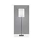 Adesso Liam 60.5" Brushed Steel Floor Lamp with White Cylinder Shade (1547-22)~#|#~80E5FF9B-9BDA-4F26-95F6F959B7F5D44B_sc7