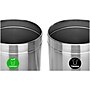 Alpine Industries Dual-Stream Compost/Trash Recycling Station, 54-Gallon, Stainless Steel (ALP475-27-CO-T)~#|#~80E62B91-20CC-4921-81A7E85D27859253_sc7