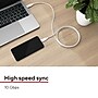 Staples TECH USB-C to USB-C Charging Cable, 3.3 ft., White (ST62317)~#|#~80EACD59-7A50-4E8A-9FB3A9F612BA74C7_sc7