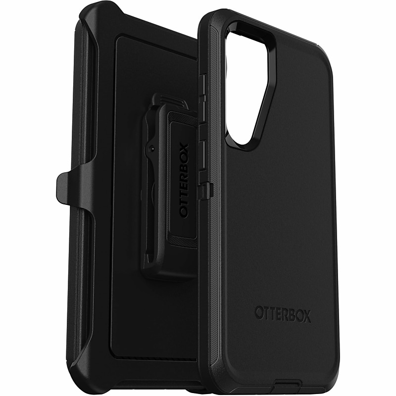 OtterBox Defender Holster Case for Galaxy S24+, Shock Absorbing, Black (7794488) image 1