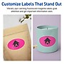 Avery Laser/Inkjet Oval Multipurpose Labels, 2" x 3-1/3", Neon Magenta, 160/Pack (94056)~#|#~80EDF4FD-0820-4CE4-B31CD074599EF772_sc7