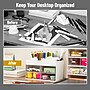Mind Reader 9-Compartment Plastic Desk Organizer, White (SDORG-WHT)~#|#~80F50A35-ACCC-43DD-9697292E6A675FAC_sc7