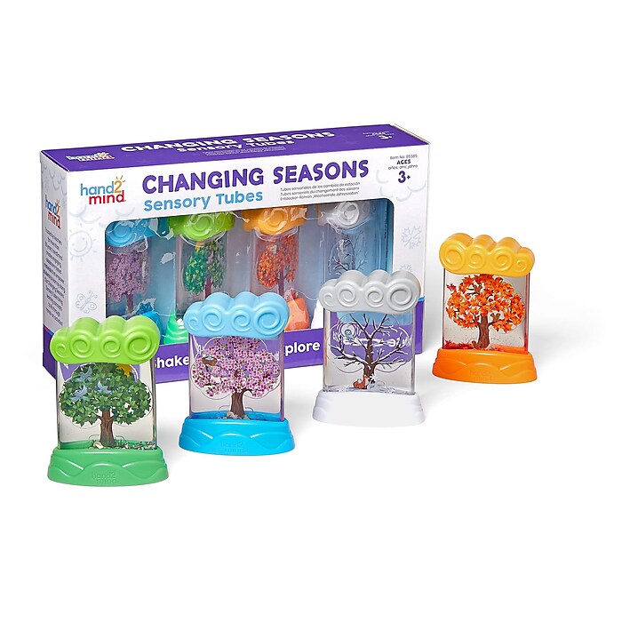 mattWorldwide Kids Stage 2 ベネッセ hand2mind Changing Seasons Sensory Tubes, Assorted Colors, 4
