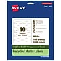 Avery EcoFriendly Laser/Inkjet Decorative Edge Multipurpose Labels, 1-1/2" x 3-1/2", White, 1000/Box (94122)~#|#~80F981CC-BDD8-49E8-A8F7F1E09ECEFF87_sc7