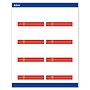 Avery Gold-Red Gift Matte Blank Card, White, 80/Pack (S00-FG4)~#|#~80FEFACE-5CD2-4341-8A2E0568E2AB8DD2_sc7