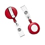 Staples Retractable Name Badge Holders, Plastic, Red, 25/Pack (51619)~#|#~80FFAD6E-8E7B-4782-B751324466A85A86_sc7