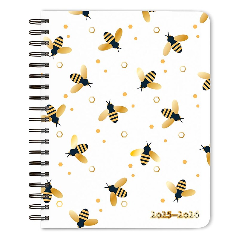 2025-2026 Plato Busy Bees 6" x 7.75" Academic Year Weekly Planner, Multicolored (9798330700097) image 1