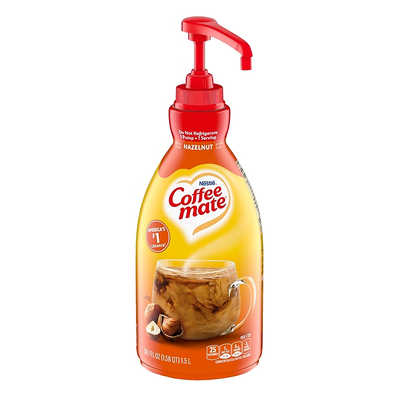 Coffee mate Hazelnut Liquid Creamer, 50.7 oz. (NES47862) image 1