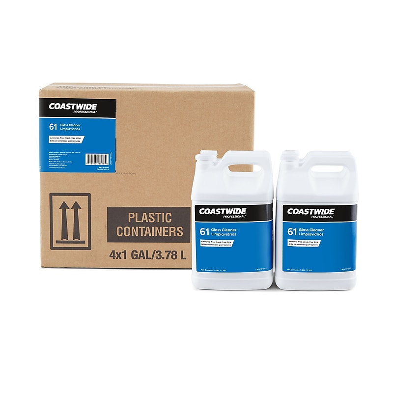 Coastwide Professional Glass Cleaner 61 Concentrate, 3.78L, 4/Carton (CW610001-A) image 1