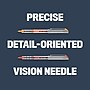 uni-ball Vision Needle Rollerball Pens, Fine Point, 0.7mm, Assorted Ink, 8/Pack (1734916)~#|#~81072F75-55B1-4F53-84648CE54F6095C8_sc7
