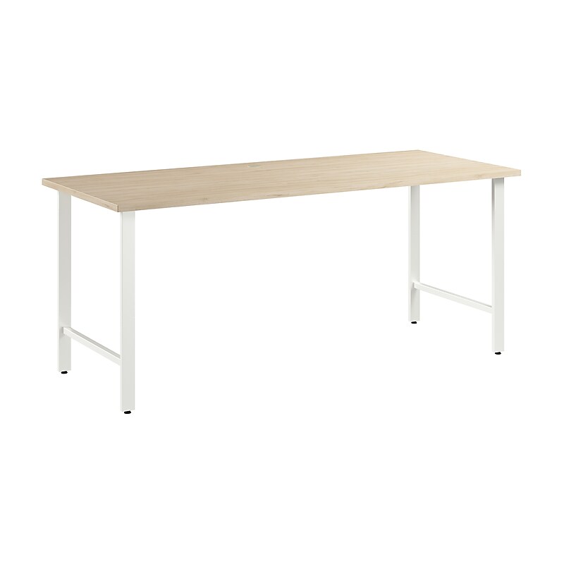 Bush Business Furniture Hustle 72"W Computer Desk with Metal Legs, Natural Elm (HUD272NE) image 1