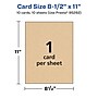 Avery Integrated Cards, 8.5" x 11", Matte Kraft Brown, 10/Pack (95282)~#|#~810922D0-E88B-4051-84B2931DE12E3F02_sc7