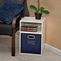 Niche Cubo Half Size Stackable Storage Cube, White Wood Grain (PC1206WH)~#|#~810942E3-449A-47DF-BC6FC3712E47FFF1_sc7