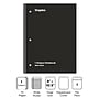 Staples 1-Subject Notebooks, 8" x 10.5", Wide Ruled, 70 Sheets, Black (ST24001C)~#|#~8109FCBA-4479-4B51-972BA27E784EBCCE_sc7
