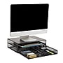 Mind Reader Monitor Stand with Office Supplies Included, Black (MONSET-BLK)~#|#~810C5CA8-AFC6-4E43-90896F36C4F048E8_sc7