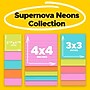 Post-it Super Sticky Notes, Supernova Neons Collection, 45 Sheets/Pad, 15 Pads/Pack (4423-15SSMIA)~#|#~81100208-160A-4996-BD696A9BBCAB4921_sc7