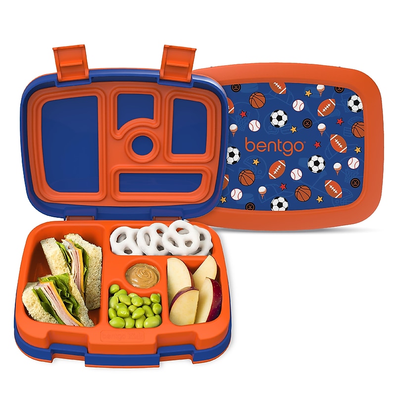 bentgo Kids Bento Box, 5-Compartment, Sports, 19.2 oz. (BGKDPT-SPO) image 1