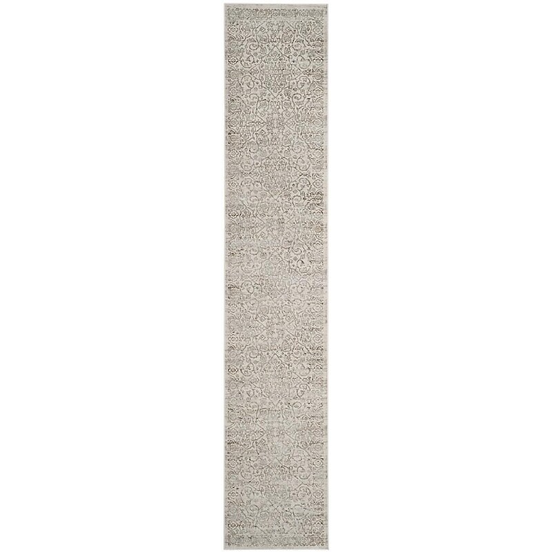 Safavieh Princeton Collection 2' x 10' Runner Indoor Area Rug, Machine Made, Beige/Grey (PRN714A-210) image 1