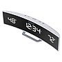 La Crosse Technology White Curved Alarm Clock with Mirrored LED Lens Display (602-247)~#|#~8114069B-434D-4007-A40CBDA33E061F7F_sc7