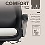 Elle Decor Rivendell AIR Lumbar Ergonomic Faux Leather Swivel Executive Chair, Black (60124-BLK)~#|#~8115306C-F3E7-4BEC-B95F7DFCE2BF9FEC_sc7