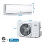 Black & Decker Mini Split 115-Volt 11500 BTU Wall Air Conditioner with Inverter & Remote, WiFi Enabled, White (BSA1115TC)~#|#~811ED958-EC96-4C60-846E20AB749F8C50_sc7