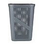 Mind Reader 15.85-Gallon Slim Laundry Hamper with Lid, Plastic, Gray (HBIN60-GRY)~#|#~8120D376-4AED-4560-B8544F3BDB14465F_sc7