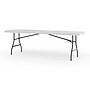Staples 8' x 30" Heavy Duty Plastic Folding Table, White Granite (79233/54273)~#|#~8121BACB-81B2-4DF9-A395FFD56E774933_sc7