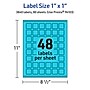Avery Laser/Inkjet Multipurpose Square Labels, 1" x 1", Bright Blue, 3840/Box (94103)~#|#~812214D7-35DD-41C9-B3CC7AF32E84293F_sc7