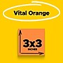 Post-it Super Sticky Notes, 3" x 3", Neon Orange, 90 Sheet/Pad, 5 Pads/Pack (654-5SSNO)~#|#~81239BF8-0EDF-4D29-A43049A83FC017C6_sc7