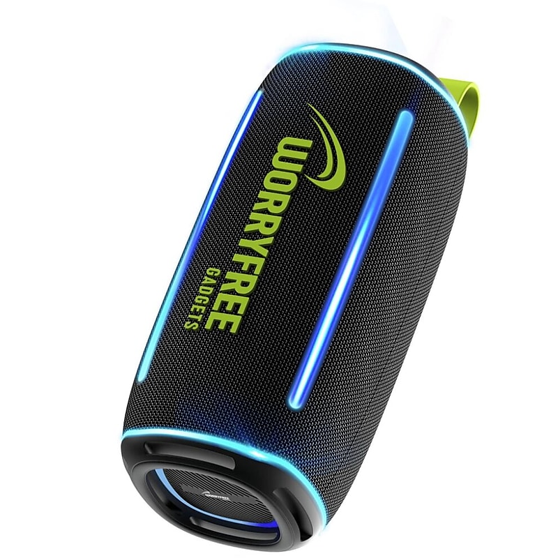 Worryfree Gadgets WP64 Wireless Bluetooth Portable Speaker, Waterproof, Black (WP64-BLK) image 1