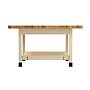 Diversified Woodcrafts Workshop Rectangular Workbench Table, 64" x 54", Light Hardwood (WW4-0V)~#|#~8128B17E-EE7D-408E-A497215E80170ACC_sc7