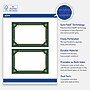 Avery Gold-Green Border Matte Blank Card, White, 20/Pack (S00-FDN)~#|#~812D220F-8FC3-4BFF-9163CE523453B6A8_sc7