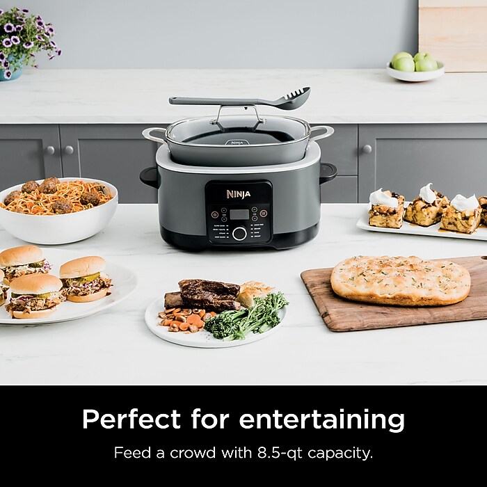 Ninja Foodi 8.5 Qt. Slow Cooker, Seasalt Grey (MC1001) | Staples