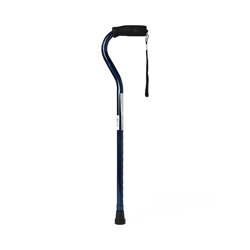 Medline Fashion Canes, Blue Ice, Offset Handle, 6/Pack (MDS86420B) image 1