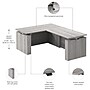 Bush Business Furniture Stratus 60"W Electric L-Shaped Adjustable Standing Desk, Platinum Gray (SUT013PG)~#|#~8132CCBF-70FD-4146-BDD6E2DF82D54198_sc7